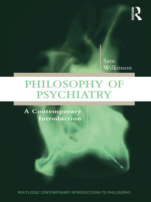 cover image of Philosophy of Psychiatry